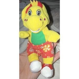 Vintage Barney & Friends BJ Yellow Dinosaur Plush Toy has shoes Lyons rare